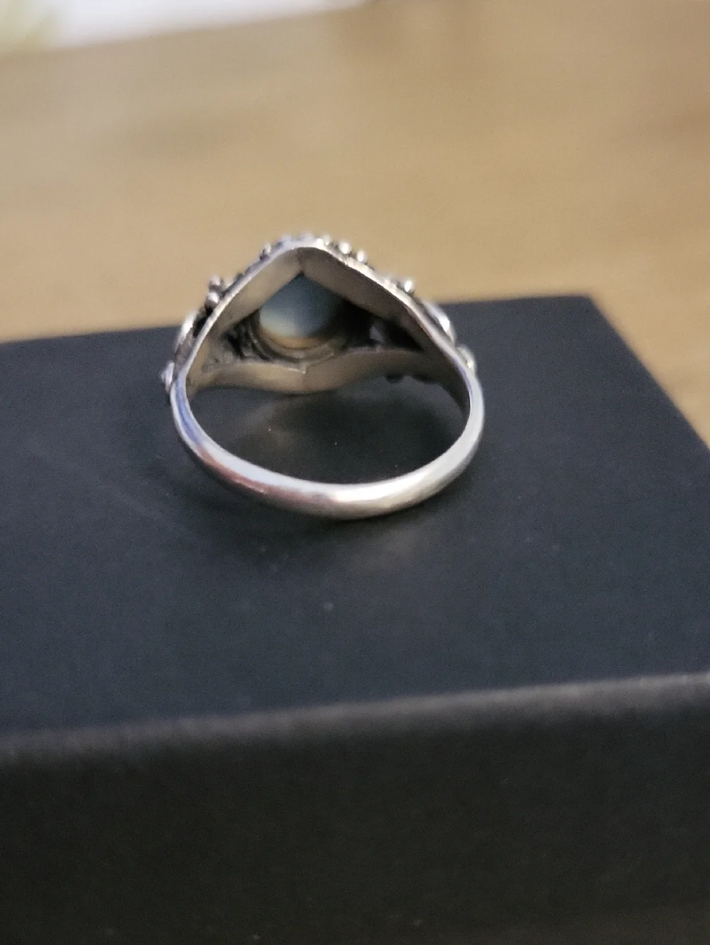 Sterling Silver Larimar Stone Ring